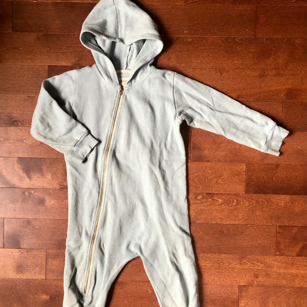 Mini Mioche fleece romper (size 5/6)